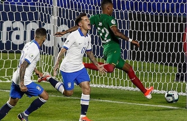 Brasil se afirma en Coutinho y le gana 3-0 a Bolivia en debut de la Copa América