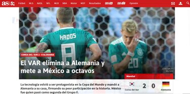 Sorpresiva eliminación de Alemania; la 'maldición del campeón'