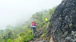 Ver el horizonte desde la cima del volcán