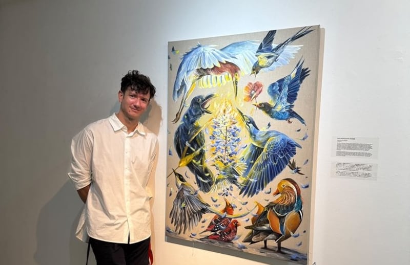 Andrés Silva lleva la biodiversidad panameña hasta Japón a través del arte