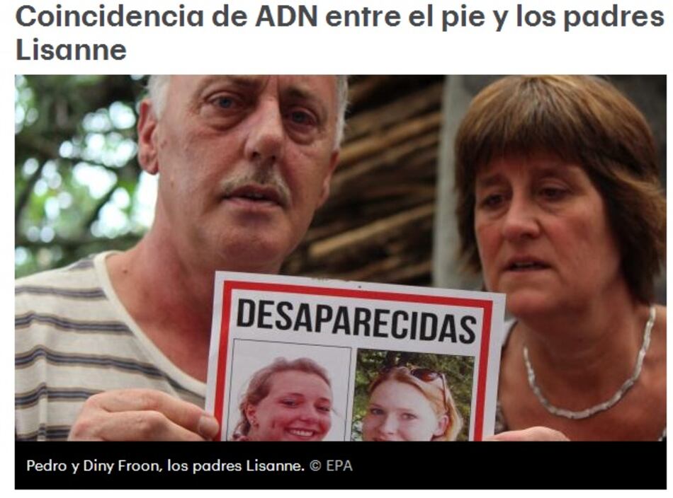 Nuevas revelaciones en caso de holandesas desaparecidas