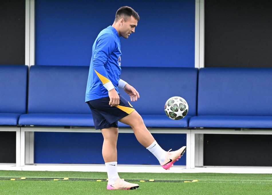 Lautaro se entrena con normalidad antes del Barcelona