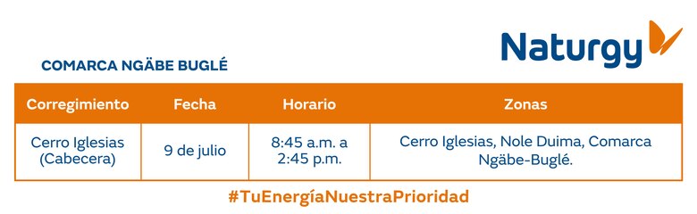 Trabajos de mantenimiento en la red eléctrica del 7 al 13 de julio 2025