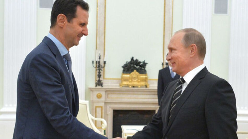 Al Asad agradece a Putin en Moscú ayuda militar rusa