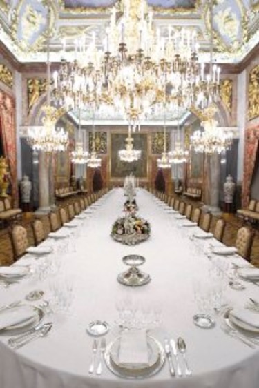Visita al comedor de la monarquía