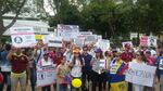Venezolanos en Panamá se concentran para exigir democracia y respeto a los derechos humanos