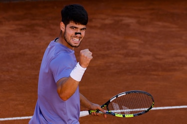 Alcaraz desquicia a Musetti y jugará su primera final en Roma