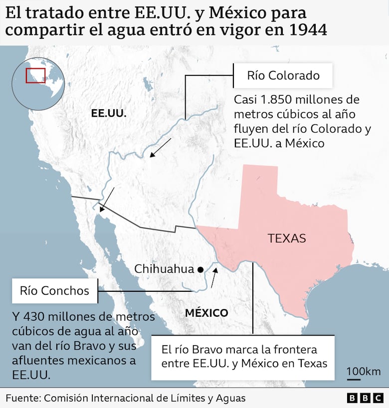 La creciente disputa entre México y Estados Unidos por la escasez de agua