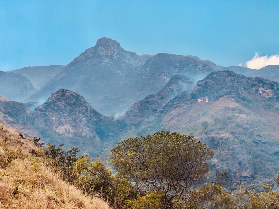 Reportan un incendio en la Reserva Hídrica Cerro Guacamaya en Coclé