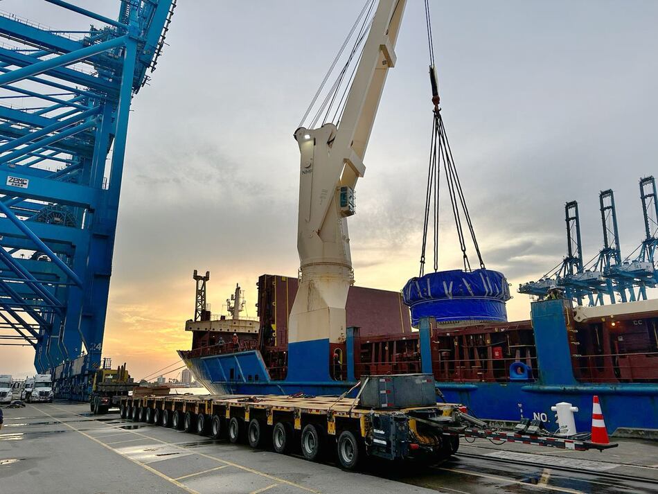 La tuneladora de la Línea 3 del Metro llega a Panamá