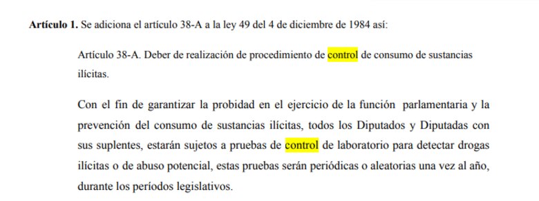 Antidopaje a diputados: ¿podrá incluirse en el reglamento interno de la Asamblea?