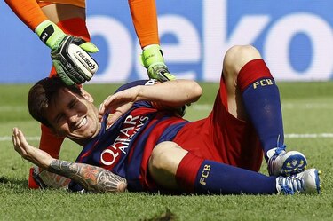 Messi estará de baja unos dos meses por rotura de ligamento en la rodilla izquierda
