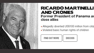 Ricardo Martinelli, finalista en concurso sobre corrupción