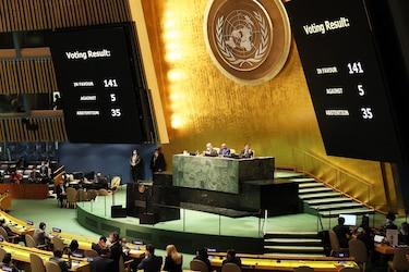 Asamblea General de la ONU le ‘exige’ a Rusia cesar la guerra en Ucrania