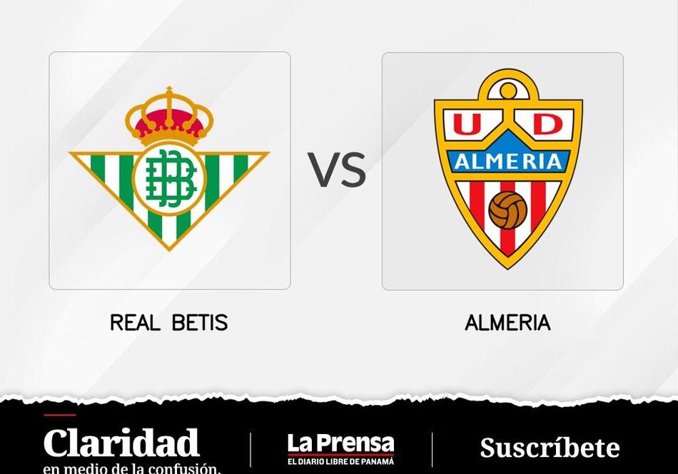 Hoy Almeria jugará de local a Real Betis