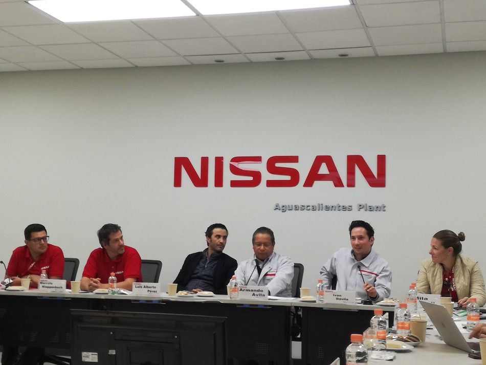 Visita a la fábrica de Aguascalientes, donde se produce el nuevo Nissan Versa