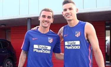 Griezmann y Lucas vuelven al trabajo con el Atlético de Madrid