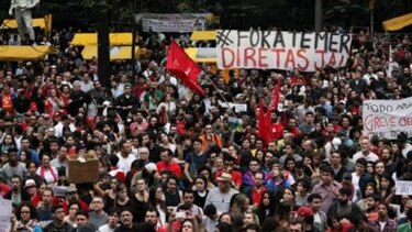 Marchan en Brasil para pedir la renuncia del presidente Michel Temer