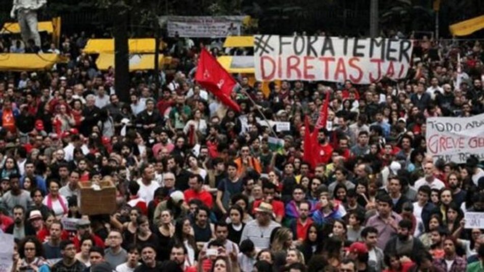 Marchan en Brasil para pedir la renuncia del presidente Michel Temer