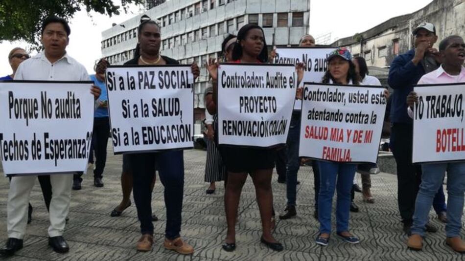 Salen a protestar funcionarios de la planilla 080 y 172 de la Asamblea