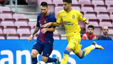 Barcelona y Messi golean a Las Palmas en un Camp Nou vacío