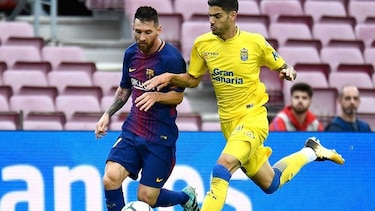 Barcelona y Messi golean a Las Palmas en un Camp Nou vacío