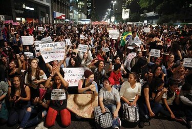 Protestas contra el machismo en Brasil
