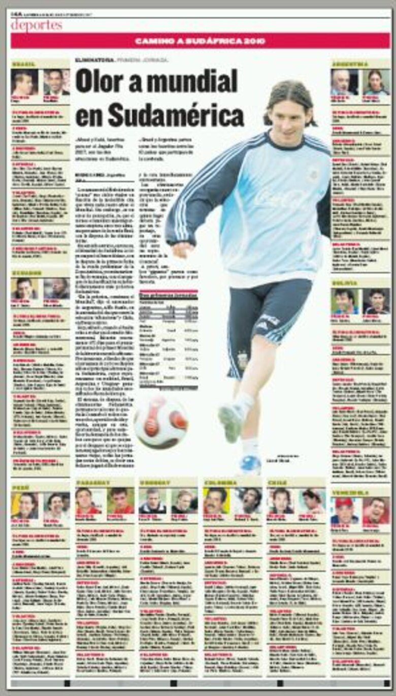 Olor a mundial en Sudamérica