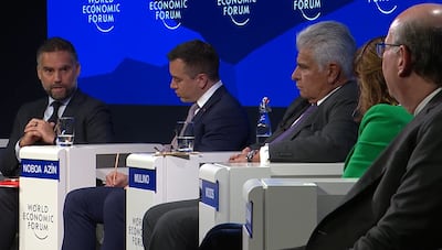 Mulino habla en Davos sobre Venezuela, seguridad, inversión social y educación 