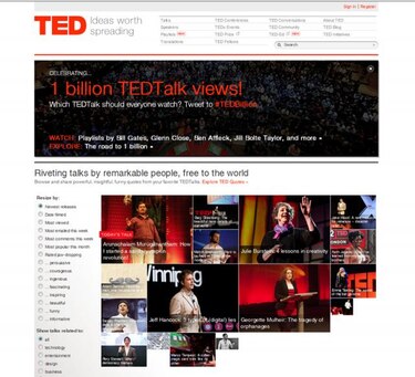 Charlas TED en línea alcanzan los 1,000 millones de espectadores