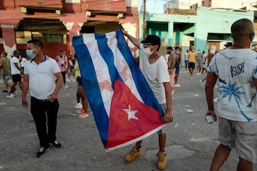 Protestas colocan a Cuba en la lista de prioridades de Biden
