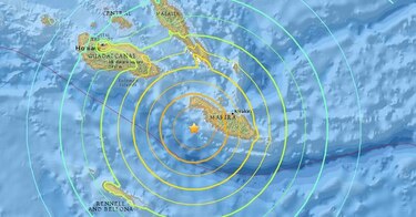 Fuerte sismo de magnitud 7.7 en Islas Salomón