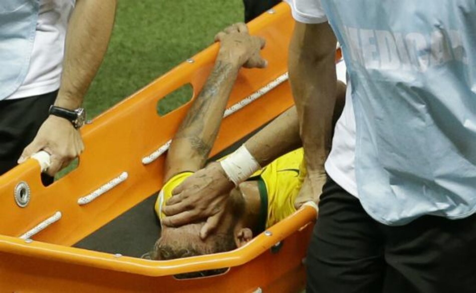 Neymar se pierde el Mundial por fractura en tercera vértebra lumbar