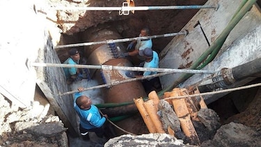 Luego de 38 horas, la red de agua potable se recupera poco a poco en la ciudad capital