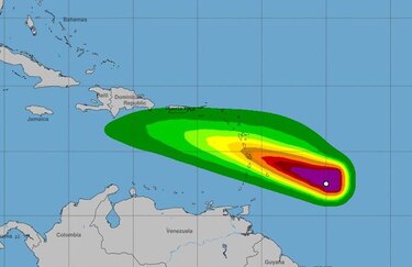 Tormenta tropical Kirk adquiere fuerza en el Caribe