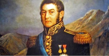 Roban histórico manuscrito del libertador José de San Martín