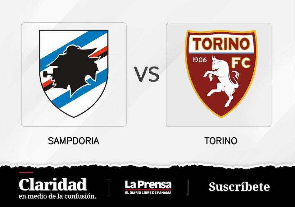 Torino busca prevalecer esta noche de local ante Sampdoria