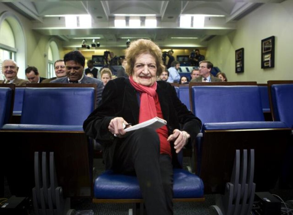 Murió Helen Thomas, legendaria reportera de la Casa Blanca