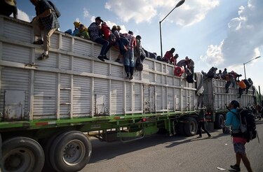 México: Caravana de migrantes se dirige a Irapuato