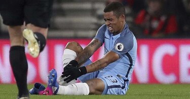 Manchester City se queda sin Gabriel Jesús por lesión