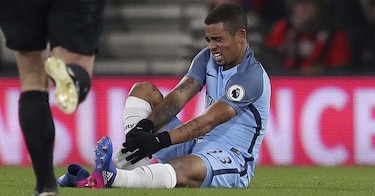 Manchester City se queda sin Gabriel Jesús por lesión