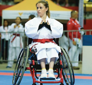 Campeona del karate inclusivo