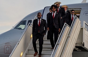 Imágenes del arribo de la selección de Panamá a Rusia