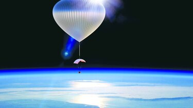 Al espacio... ¡en globo!