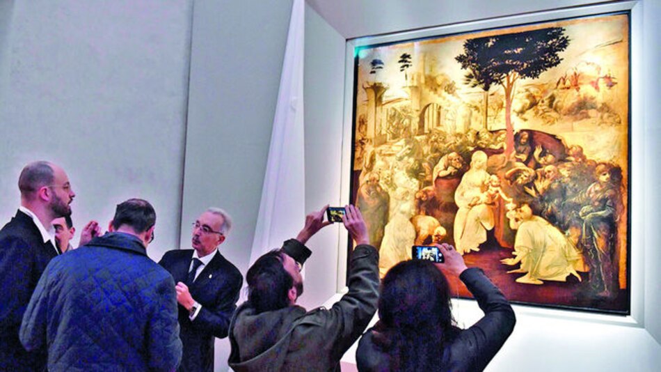 Restauran ‘La adoración de los magos’ de Da Vinci