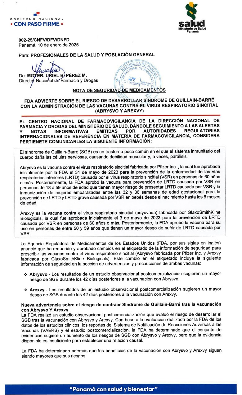 Vacunas contra el virus sincitial y el riesgo de Guillain-Barré: ¿qué dicen los expertos?