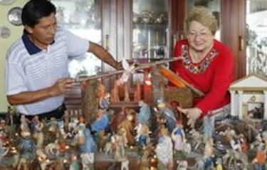 Representación del nacimiento del Niño Jesús, una tradición navideña