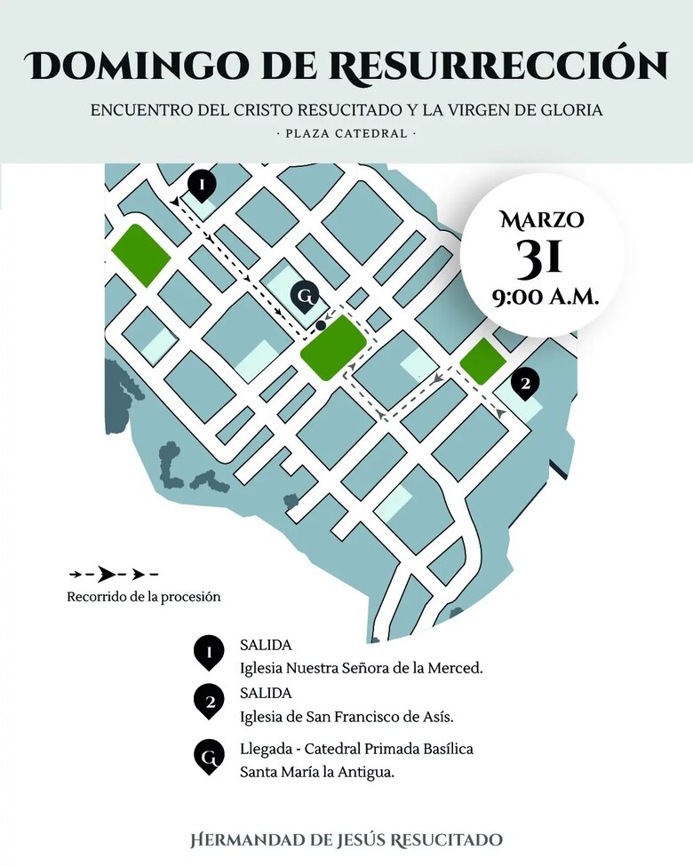 Conozca la programación de la Semana Santa 2024 en el Casco Antiguo