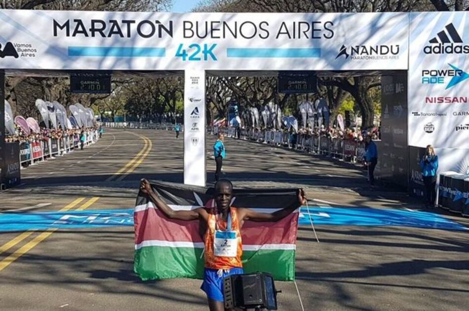 El keniano Kiptum gana maratón de Buenos Aires y registra récord