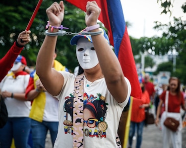 Venezolanos en Panamá salen a protestar para pedir el reconocimiento de Edmundo González